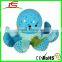 hot sell 2017 blue pink plush octopus with plastic starlights ball