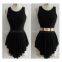 BLACK ROUND NECK DRESS