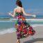 Summer Women Spaghetti Strap Long Floral Maxi Dress Ladies Sexy Beach Chiffon Dresses