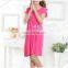 Lace trim O neck Summer Sleep gown pajama dress women Bamboo Garment