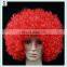Fan Crazy Party Cheap Red Short Curly Synthetic Afro Wigs HPC-0029