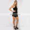 Black hight quality party one piece jumpsuit for women playsuit