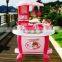 Funny touch sensing kitchen toy set with light and music