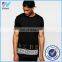 Yihao new Men's Longline T-Shirt With Foil Hem Print custome made wholesale summer casual t-shirt 2015