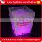 Custom New Design Colorful Led Square Ice Bucket for Bar Using