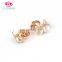Hot sale crystal button brooch animal shape rhinestone high quality pin copper