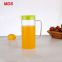 Borosilicate 1000ml straight hot cold glass pitcher with handle and lid