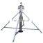 inner cable telescopic pneumatic mast for lighting or camera