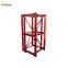 Construction Building Elevator Hoist Spare Parts dip painted Galvanized mast section