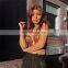 Wholesale Metal Ring Front Women Camisole Cotton Tube Sexy Drawstring Velvet Crop Tops