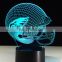 Amazing 7 Color Changing Visual Illusion NFL Football Team Philadelphia Eagles Acrylic 3D Led Night lamp Light