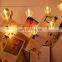 USB high quality love heart shape picture clip fairy led string light for indoor home shop  decorative lighting