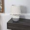 Good choose cheap custom logo hotel home decor bedside porcelain lamps with relief decorative