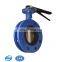 Soft sealing EPDM Temperature 120 degree Flange End Butterfly Valve With Handle