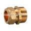 OEM high quality brass screw compression fittings for copper pipe