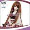 Wholesale Long Brown Straight Baby Doll Bjd Hair Wig