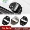 Carest Car Door Lock Buckle Cover For Tesla Model Y Accessories Door Lock Carbon Fiber Metal 2020 Sticker Automobile decoration