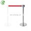 Traffic Barrier Restaurant Queue Master Barrier Stand with Retractable Belt Stainless Steel Crowd Control Barrier