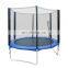 Manufacturer outdoor indoor children trampoline with fence round with safety net mini adult folding trampoline