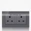 UK Standard 13A Home Wall Power Socket Outlet, LED Indicator,146mm*86mm,On-Off Control