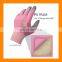 Woman Gardening PU Palm Lite 18 Gauge Pink Gloves For Household Garden Farming Cashier