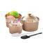 3oz 5oz 6oz 8oz Disposable printed kraft paper Ice cream Cup Wholesale