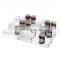 3-Tier Expandable Kitchen Acrylic Spice Rack Set Countertop Spice Rack Organizer