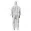 Type 4 5 6 Coverall EN 14126 Hooded Coverall Microporous Disposable 50gsm 65 GSM