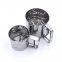 Stainless steel hand powder shaker cup flour sieve sugar flour wire filter vibrating sifter strainer