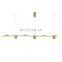 Gold Powder Glass Pendant Light Hanging Ceiling Lamp Golden Metal Pendant Lamp Chandelier LED Lamp