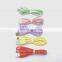 Liquid silica gel multi-color mobile phone data cable  Charger 1M TPE USB Data charging Cable for Iphone cable