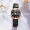 SHENGKE Black Leather Rose Gold Case Watch Wrist K9003 Couple Watches Unisex Couple Watches Women and Men Dropshipping