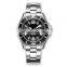 Green men stainless steel watch gold fashion quartz rotation waterproof dive watches top brand luxury men watch