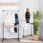 Cool Double Pole Telescopic Clothes Hanger Rack