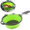 Multifunctional Eco Friendly Colander Water Collapsible Plastic Strainer Storage Silicone Kitchen Drain Basket