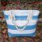 Latest Great Bridesmaid Gift Canvas Stripes Nautical Beach Bag