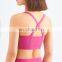 Custom Nude Feeling Adjustable Shoulder Straps Two Ways Wearing Yoga Bra Quick Dry Women Gym Sportswear Bra Top