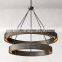 Custom Hotel Two Tier Light LED Designer Lamp Luxury Modern Pendant Light Vouvray Round Chandelier 60\