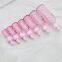 5-100ml dropper bottle empty glass bottles pink color with plastic screw collar pink nipple