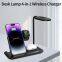 15W LED Desk Lamp Wireless Charger 4-in-1 Cell Phone Wireless Charging Station for Office and Den
