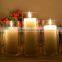 glass candle jar colored lid glass candle latern clear glass flower vase for centerpiece                        
                                                Quality Choice