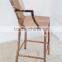 rose gold vintage metal bar chair with arm