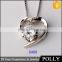 Wholesale jewelry accessory heart shape pendant for lady dog paw pendant
