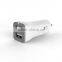 Dual port USB car charger 5V2.4A for mobile phone with blue light indicator