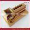 Fancy Customized Wooden Pen Holder With Clock Desktop Organizer Business Gift2015