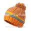 China factory made custom cheap knit beanie hat with top ball