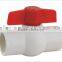 (Stocket/Threaded) Custom Red White Mini Shutoff 4 Inch Pvc Plastic Ball Valve Quality Choice