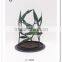 LC-95168 Antique iron metal tealight peacock candle holder