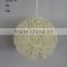 PE foam artificial flower ball with gold powder/rose flower ball with silver powder