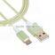 new fashion design wholesale nylon braided micro usb data cable colored micro usb cable